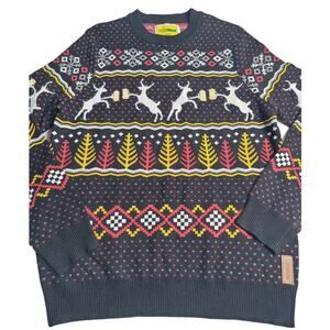 2732 Tipsy Elves Caribrew Christmas Sweater‎ Size Large